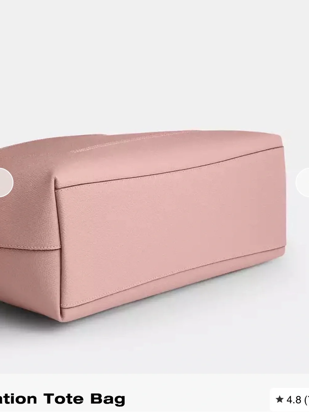Coach Station Tote in Dusty Pink with Gold Hardware